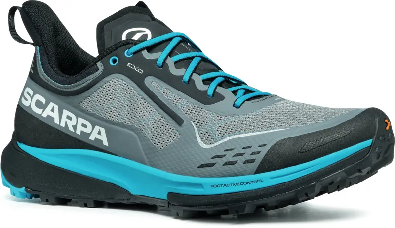 Scarpa Mens Golden Gate Kima RT Trail Running Shoes - Gray-Azure